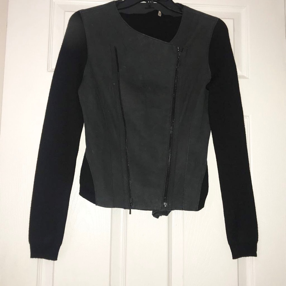Leather and Wool Jacket